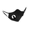 Schwarze Neoprenmaske