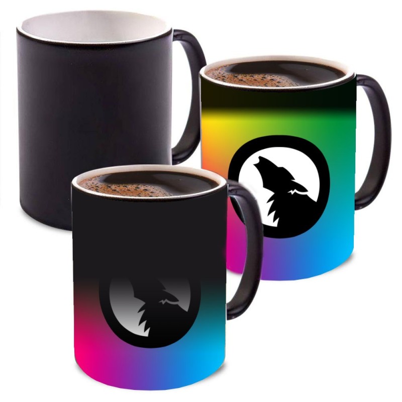 Taza Mágica Termosensible Mug Cambia De Color Con Calor Ref: Ojos 