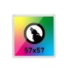 Quadratischer Magnet 57x57